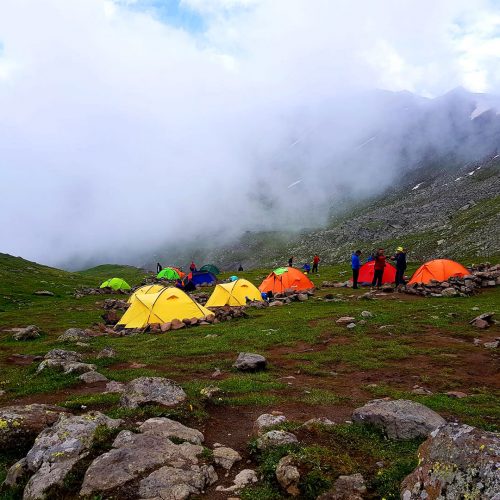 Camping at Sabertse 3010 m.a.s.l.