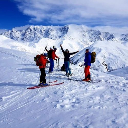 Ski touring Ushguli