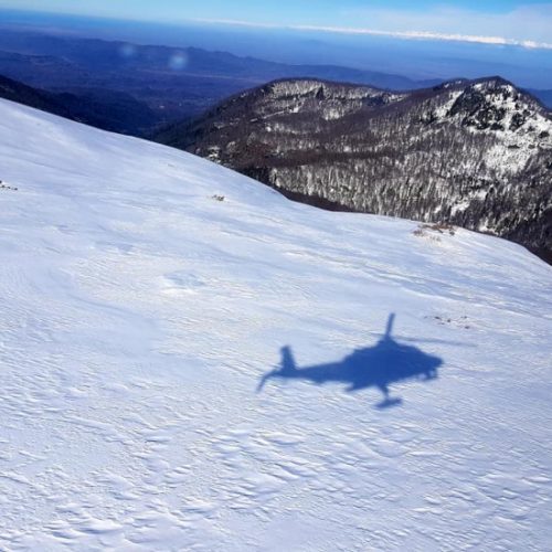 Heli skiing in Georgia