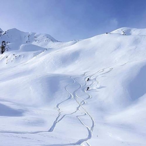 Ski touring Ushguli