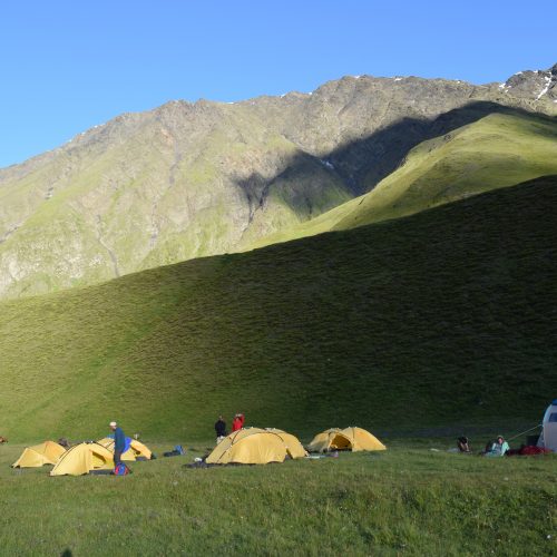 Camping place in Tusheti