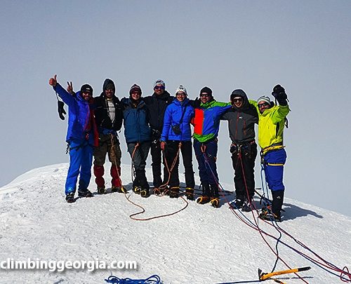 Mount kazbek summit