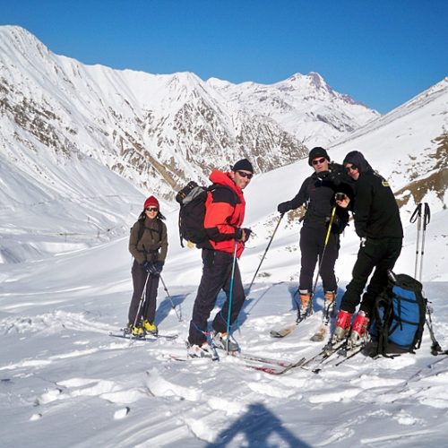 Ski touring in Gudauri